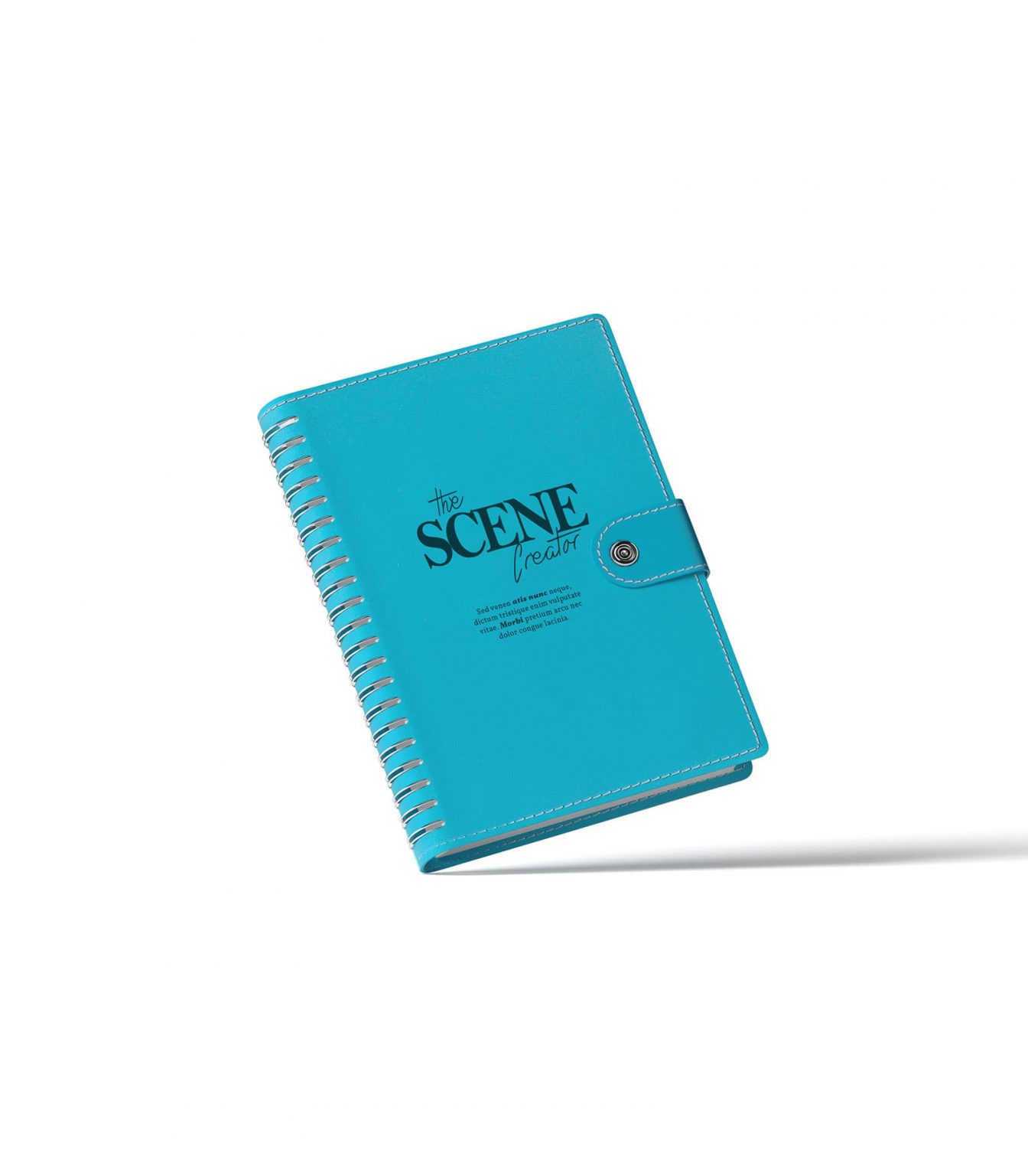 Download Closed Blue Notepad Mockup Front View Buy For 2 Mockup Store Creatoom