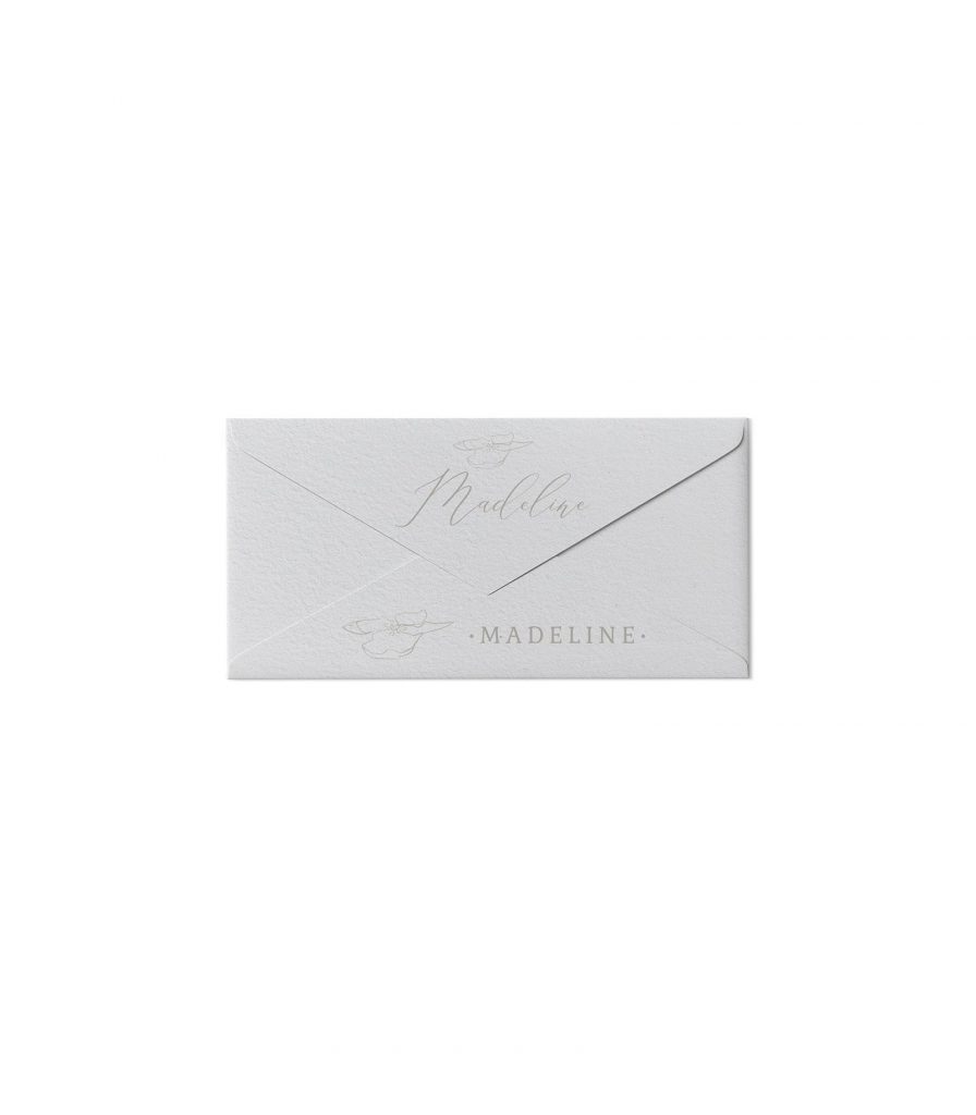 Download Closed Envelope With Tag On Rope Mockup Front View