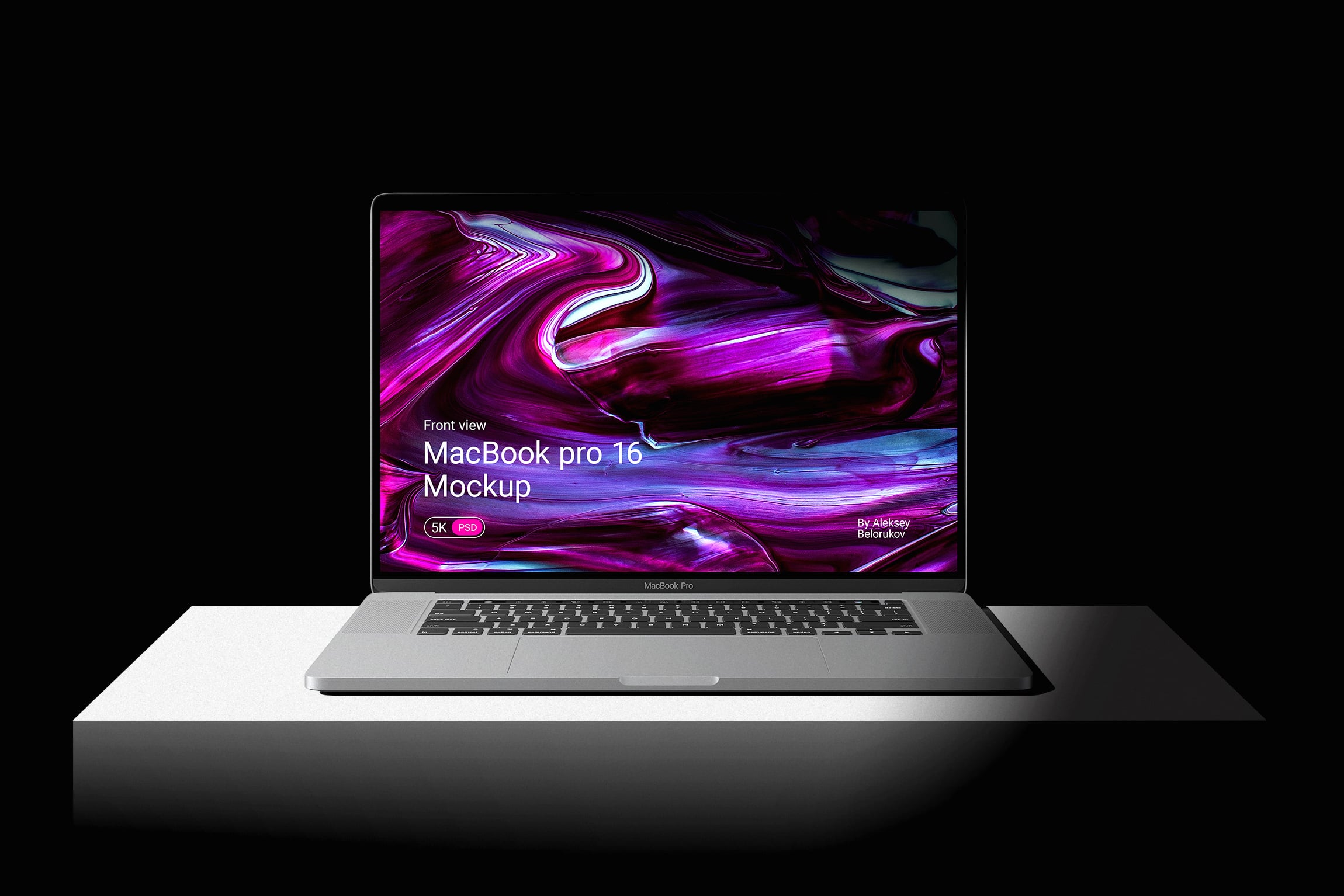 Macbook Pro 16 Mockup Front View | Mockup store | Creatoom