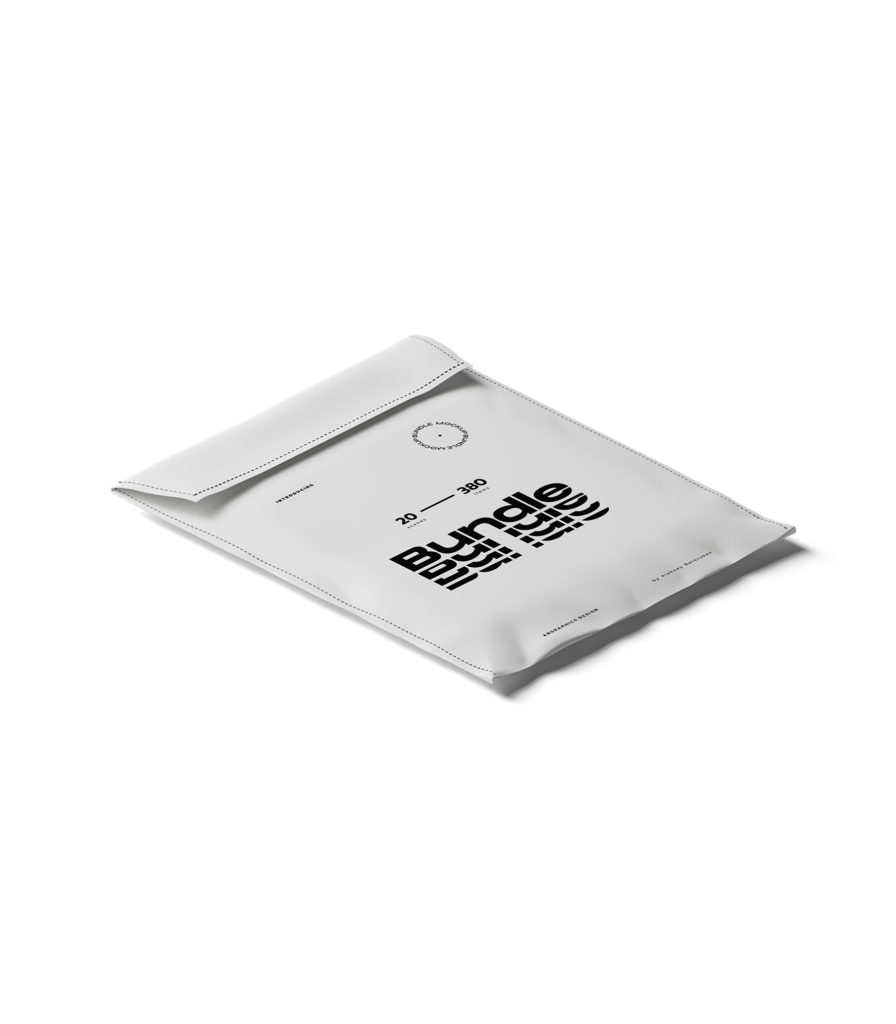 Envelope On Rope With Paper Mockup Top View | Mockup store | Creatoom