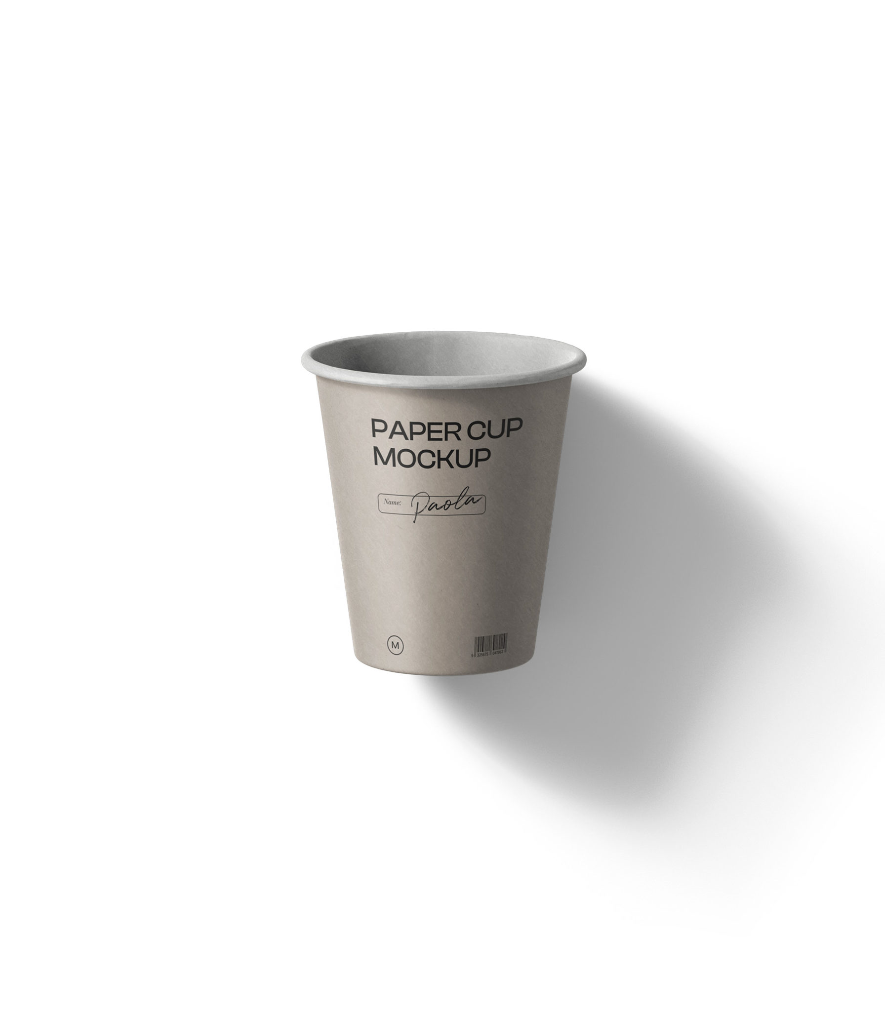 Paper Cup Mockup V4 Top View | Mockup Store | Creatoom