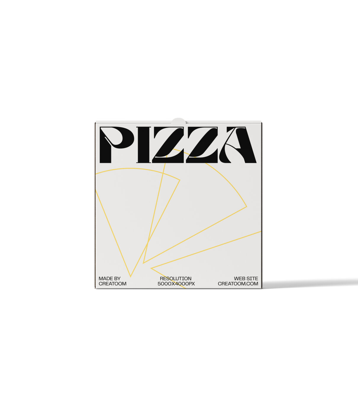 Pizza Box Mockup V1 Top View | Mockup store | Creatoom