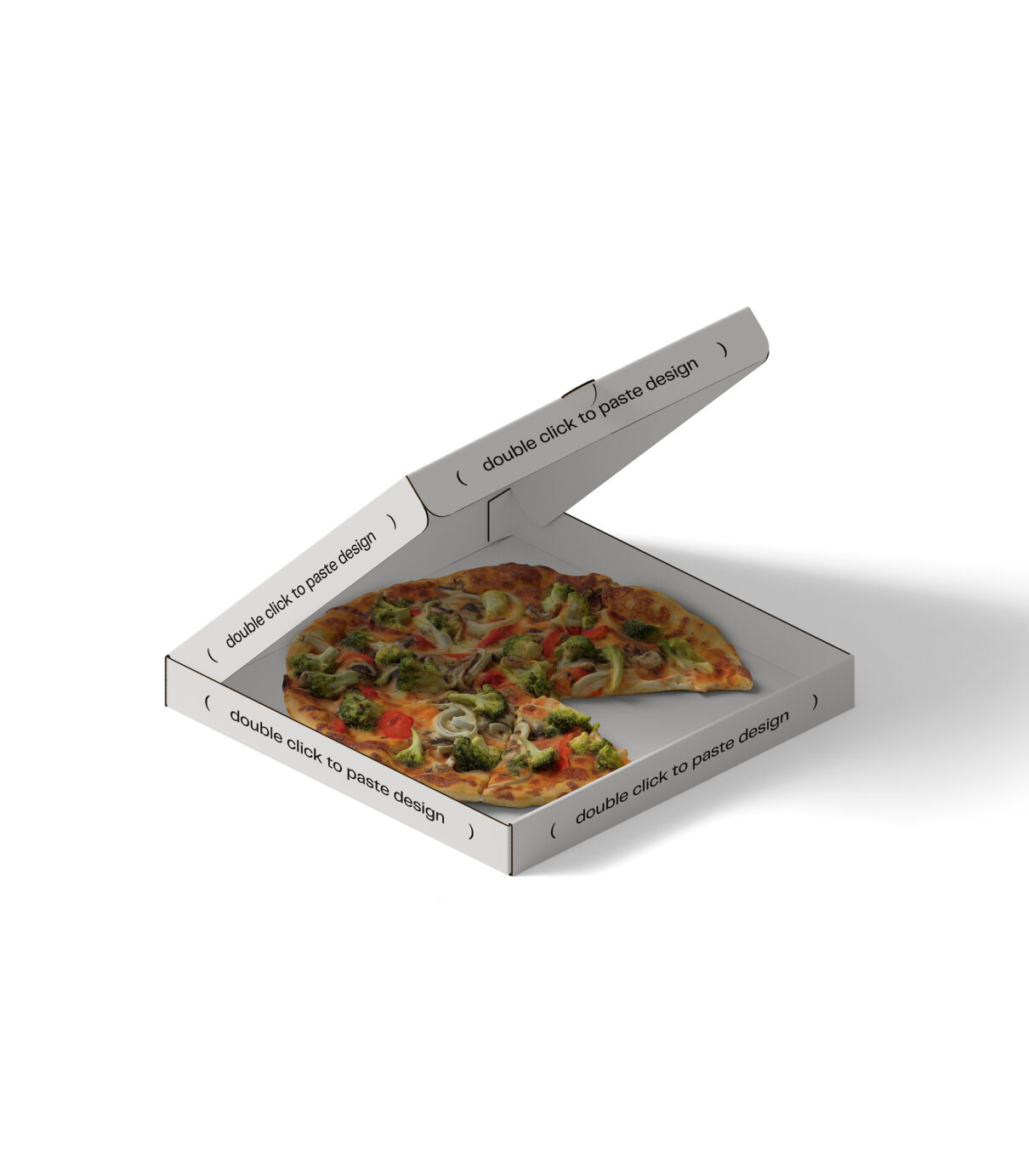 Pizza Box Mockup V11 Isometric | Mockup store | Creatoom